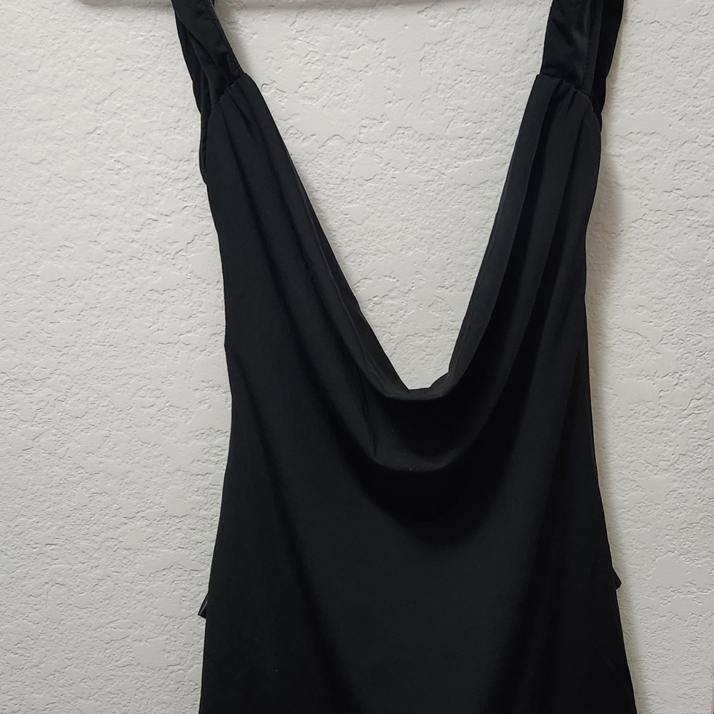 Elegant Black Backless  Bodycon Dress